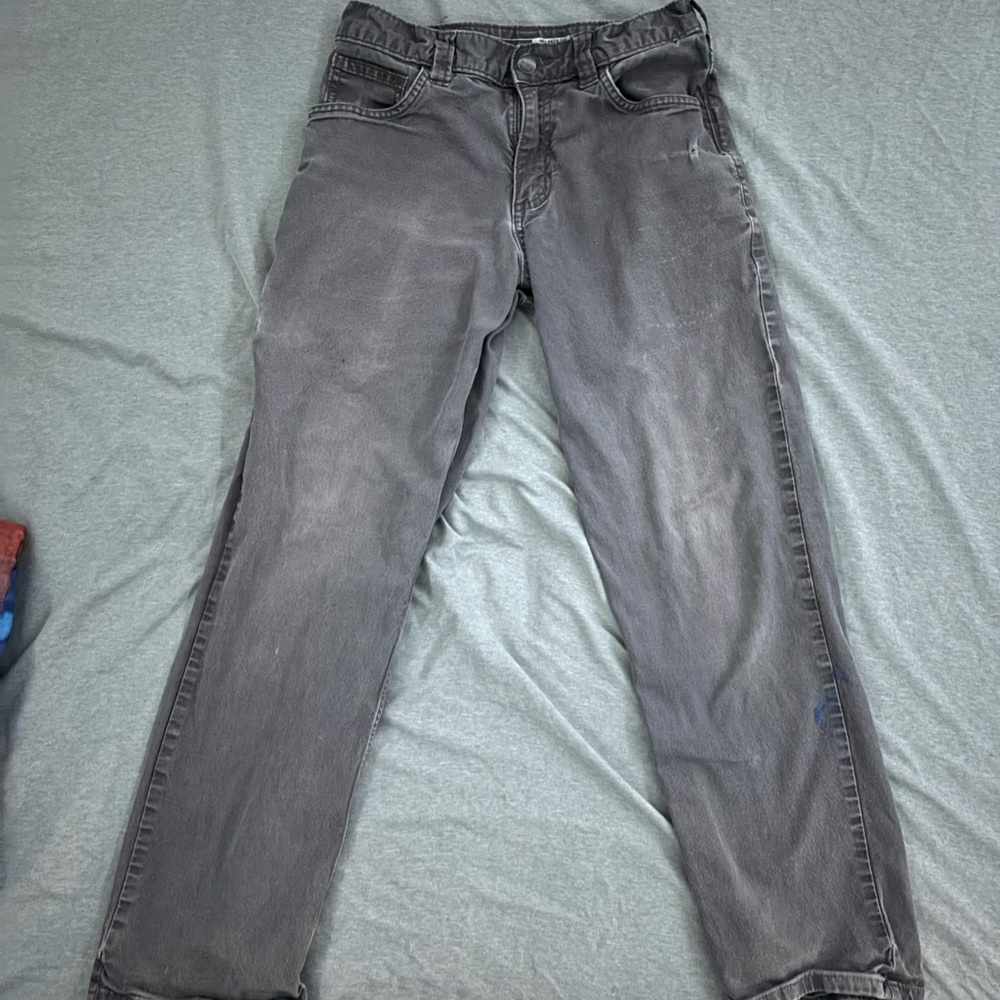 Carhartt Men's Gray Straight Jeans